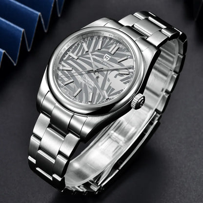 PAGANI DESIGN Palm Leaf Dial Calendar Mechanical Man Watch 40mm | PD-1715