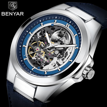 BENYAR New Skeleton Automatic Mechanical Fashion Classic Watch 42mm | BY-5207M
