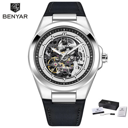 BENYAR New Skeleton Automatic Mechanical Fashion Classic Watch 42mm | BY-5207M