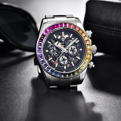 PAGANI DESIGN Skeleton Mechanical Men's Watches 40mm | PD-1777