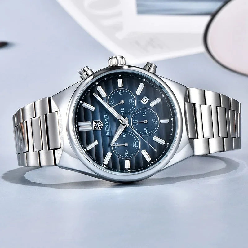 BENYAR New Business Elegant Men's Quartz Watch with Chronograph 42mm | BY-5214