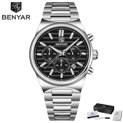 BENYAR New Business Elegant Men's Quartz Watch with Chronograph 42mm | BY-5214