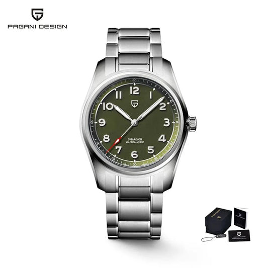 PAGANI DESIGN Men's Pilot Automatic Mechanical Watch Nh35A 38mm | PD-1717