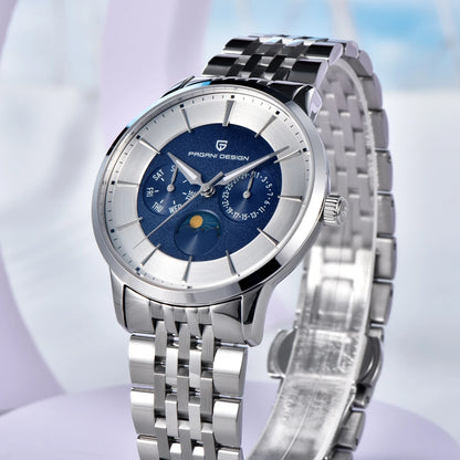 PAGANI DESIGN Men's Quartz Watch Multifunctional with Moonphase 40mm | PD-1795