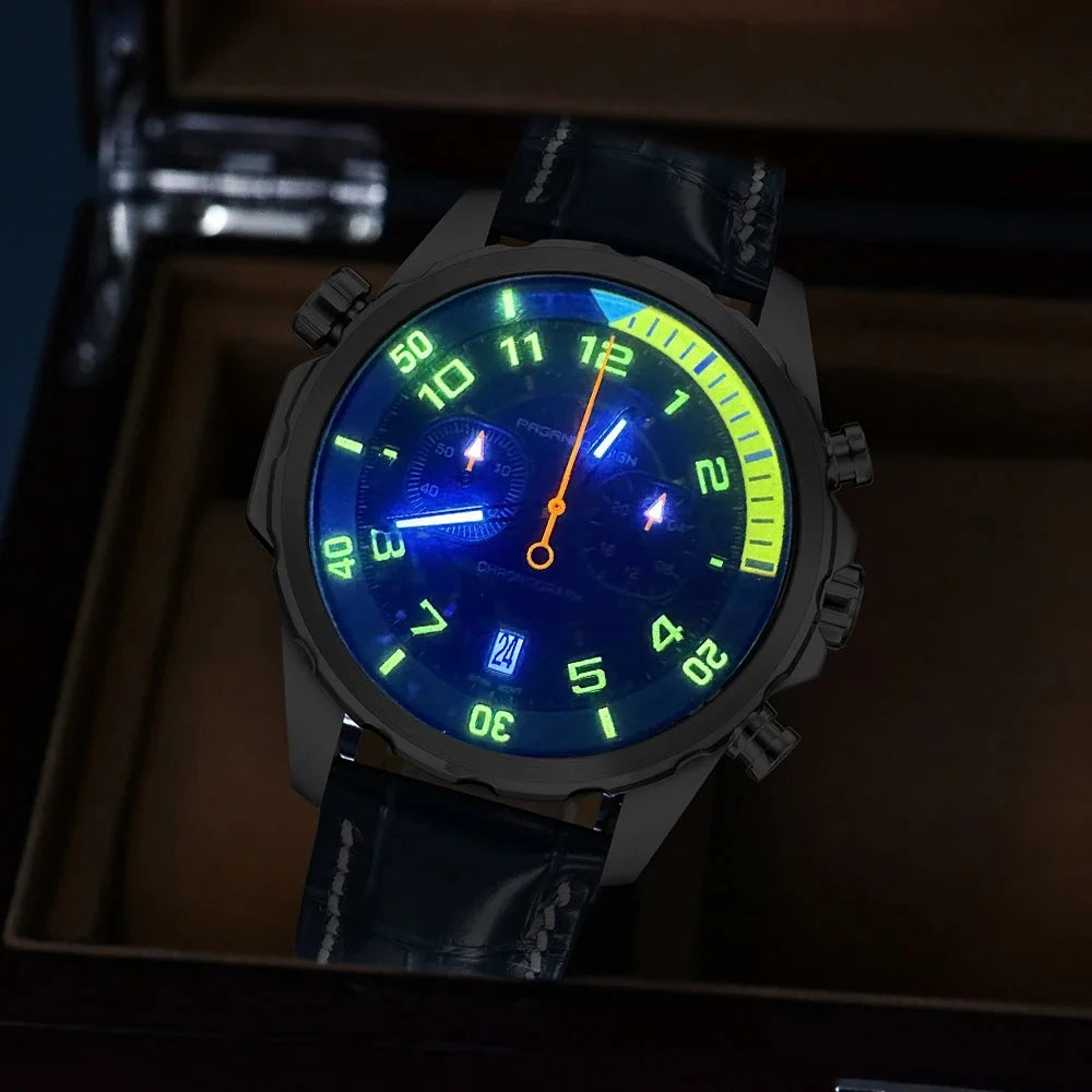 PAGANI DESIGN Quartz Waterproof Multi functional Chronograph 44mm | PD-1811
