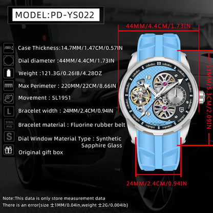 PAGANI DESIGN Mechanical Tourbillon Automatic 44mm | PD-YS022