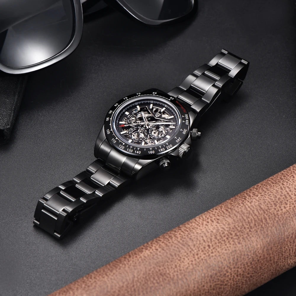 PAGANI DESIGN Skeleton Mechanical Men's Watches 40mm | PD-1777